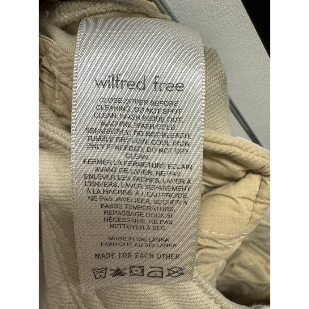 Wilfred Free Cargo Pants Women 6 Beige Gorpcore Utility Straight Leg High Rise - Picture 7 of 9